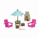 Li'l Woodzeez Oyuncak veranda – bebek mobilyası – oyun evi aksesuarları – çocuklar için oyun seti – 3 yaş + – açık veranda seti