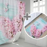 Lila Banyo Paspas Seti, 50x80 Püsküllü Paspas Ve 180x200 Cm Banyo Perdesi Takımı, Klozet Takımı