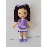 Lila Bebek Amigurumi Organik Oyuncak