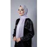 Lila Düz Klasik Şal Şifon Kumaş Janjan Abiye 202108_28