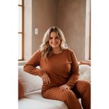 LİLA İÇ GİYİM Battal Siyah Nokta Detaylı Büyük Beden Pijama Takımı