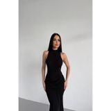 LİLA İSTANBUL HALTER YAKA TASARIM PRENSES ELBİSE