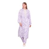 Lila Kimono Pantolon Takım
