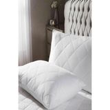 Lila Moon % 100 Pamuklu Kapitone Yastık Koruyucu Alez (2'li) - 50 x 70 cm - Beyaz