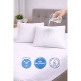 Lila Moon Beyaz Renkli Sıvı Geçirmez Yastık Alezi (2 Adet) - 50 x 70 cm