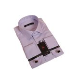 Lila Rahat Kesim Micro Kumaş Kol Düğmeli Regular Fit Erkek Gömlek - 190-3