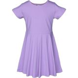 Lila Renkli Basic Kız Çocuk Kısa Kollu Elbise - 2 Yaş