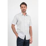 Lila Sert Yaka Kısa Kol Cepli Comfort Fit Pamuklu Gömlek 1004260258