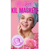 Lila Soft Gül Özlü Kil Maskesi Gözenek Sıkılaştırıcı Siyah Nokta Karşıtı Arındırıcı Canlandırıcı Nem Dengelyci
