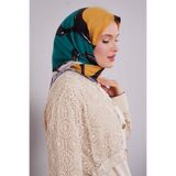 Lila Soyut Desen Soft Eşarp
