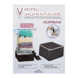 Lila Vakumlu Saklama Kutusu Hurç,küpbag 42 Cm X 40 Cm X 25 Cm