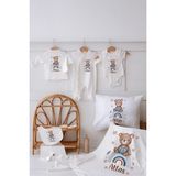 Lilabio %100 Organik 10'lu Hastane Çıkışı Ayıcık Seti Unisex 0-3 Ay Yaz Temalı - 0 - 3 Ay - Beyaz