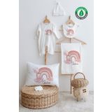 Lilabio %100 Organik İsme Özel İsimli 6lı Hastane Çıkışı Tulum Set Balerin Tavşan