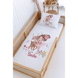Lilabio %100 Pamuk İsme Özel Montessori Yatak Pike Seti 100x200 Prenses ve Ceylan