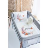 Lilabio %100 Pamuk Saten İsme Özel 70x120 Park Yatak Nevresim Seti Deniz Yıldızı