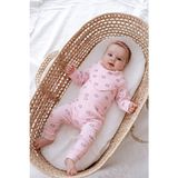 Lilabio %100 Pamuk Yenidoğan Zıbın Takım Unisex Bebek Hediye Seti Pembe Renk Uzun Kol