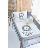 Lilabio (1238)%100 Pamuk Isme Özel 70x120 Park Yatak Nevresim Takımı Beyaz 70 x 120