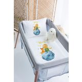 Lilabio (1252)%100 Pamuk Isme Özel 70x120 Park Yatak Nevresim Takımı Beyaz 70 x 120