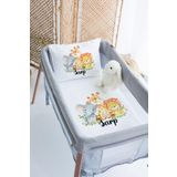 Lilabio (1255)%100 Pamuk Isme Özel 70x120 Park Yatak Nevresim Takımı Beyaz 70 x 120