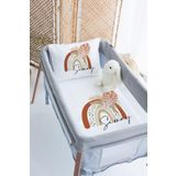 Lilabio (1274)%100 Pamuk Isme Özel 70x120 Park Yatak Nevresim Takımı Beyaz 70 x 120