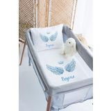 Lilabio (1276)%100 Pamuk Isme Özel 70x120 Park Yatak Nevresim Takımı Beyaz 70 x 120
