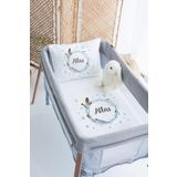 Lilabio (1278)%100 Pamuk Isme Özel 70x120 Park Yatak Nevresim Takımı Beyaz 70 x 120