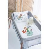 Lilabio (1384)%100 Delux Pamuk Isme Özel 70x120 Park Yatak Nevresim Takımı Beyaz 70 x 120