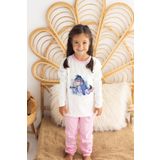 Lilabio (984) İsme Özel Kız Çocuk Pijama Takımı%100 Organik Pamuk Pembe 11-12 Yaş