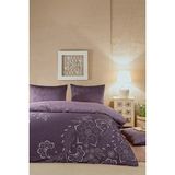 Lilabio Özdilek Vintage Lily Tek Kişilik Soft Life Saten Nevresim Takımı - Mor - 160 x 220 cm