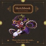 Lilac Cookie Sketchbook: Kingdom Run Drawing Journal with 120 blank pages in an 8.5 x 8.5 Art Doodle Pad for kids teens and creative artists