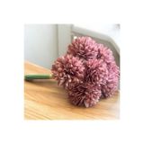 Lilac Home Yapay Çiçek Top Krizantem 7’li Kar Topu Demeti 30 Cm Şeker Pembe