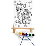 Lilafil Pawpa Çocuk Ressam Seti - 20 x 30 cm Önçizimli Tuval, 2 Adet Fırça, Palet, Boyalar ve Şövale