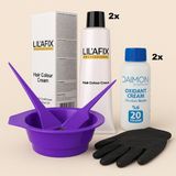 Lilafix 4-6 Kestane Kızıl 2 Adet Tüp Krem Saç Boyası