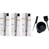 Lilafix 7.65 Lal Kızılı 3'lü 60 ml Krem Tüp Boya + Boyama Seti