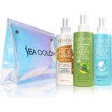 Lil'afix Lilafix 3'lü Saç Bakım Spreyi Seti Milk Therapy-Biberiye Tonik-Sea Pool Sprey, Makyaj Çantası Hediye!