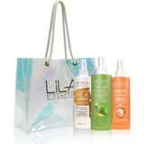 Lil'afix Lilafix 3'lü Saç Bakım Spreyi Seti Milk Therapy -Biberiye Tonik-Uv Koyuyucu Saç Bakım Kremi, Plaj Çantası Hediye!