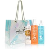 Lil'afix Lilafix 3'lü Saç Bakım Spreyi Seti Milk Therapy-Uv Koyuyucu Saç Bakım Kremi-Sea Pool Sprey, Plaj Çantası Hediye!