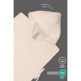 Lilalinda Bebek/çocuk Bornoz 4 Kat Müslin Panço Pembe Nakışlı %100 Pamuk - Krem - 4 - 6 Yaş