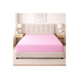 LilaMOON Pembe Renkli Pamuklu Penye Kumaştan Tek/çift Kişilik Fitted Lastikli Çarşaf