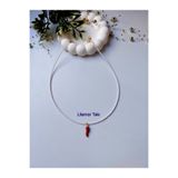 Lilamor Beyaz Boncuklu Biber Kolye