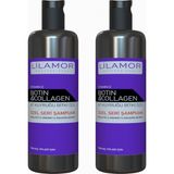 Lilamor Biotin Ve Collagen - At Kuyruğu Bitki Özlü Şampuan 400ml+400ml Özel Seri - 2li Eko Set - 1