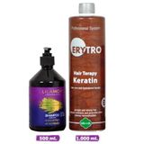Lilamor Tuzsuz At Kuyruğu 500 ml ve Erytro Keratin 1000 ml Şampuan