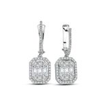 Lilarote Modern Tasarim 1.50 Ct Baget Kare Tektas Kupe 18 K