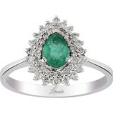 Lilarote Pırlanta 0.45 ct Pırlantalı Zümrüt Yüzük