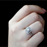 Lilarote Pırlanta 0.60 ct Modern Tasarım Çift Kollu Baget Yüzük