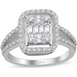 Lilarote Pırlanta Lilarote 0.85 ct Baget Pırlanta Modern Tasarım Yüzük