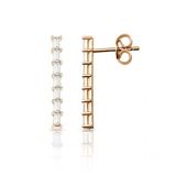 Lilarote Pırlanta Su Yolu Baget Pırlanta Küpe