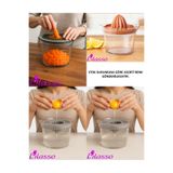 Lilasso Çok Amaçlı Mutfak Seti – Limon Sıkacağı + Rende + Yumurta Ayırıcı + Ölçü Kabı 600ml-Karışık Renk