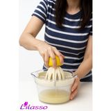 Lilasso Çok Amaçlı Mutfak Seti – Limon Sıkacağı + Rende + Yumurta Ayırıcı + Ölçü Kabı - Pudra