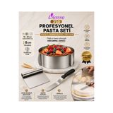 Lilasso Home 3 'Lü Set Pasta Sıvama Spatulası Çelik Spatula Hamur Kazıyıcı Ve Ayarlanabilir Kek Pasta Kalıbı